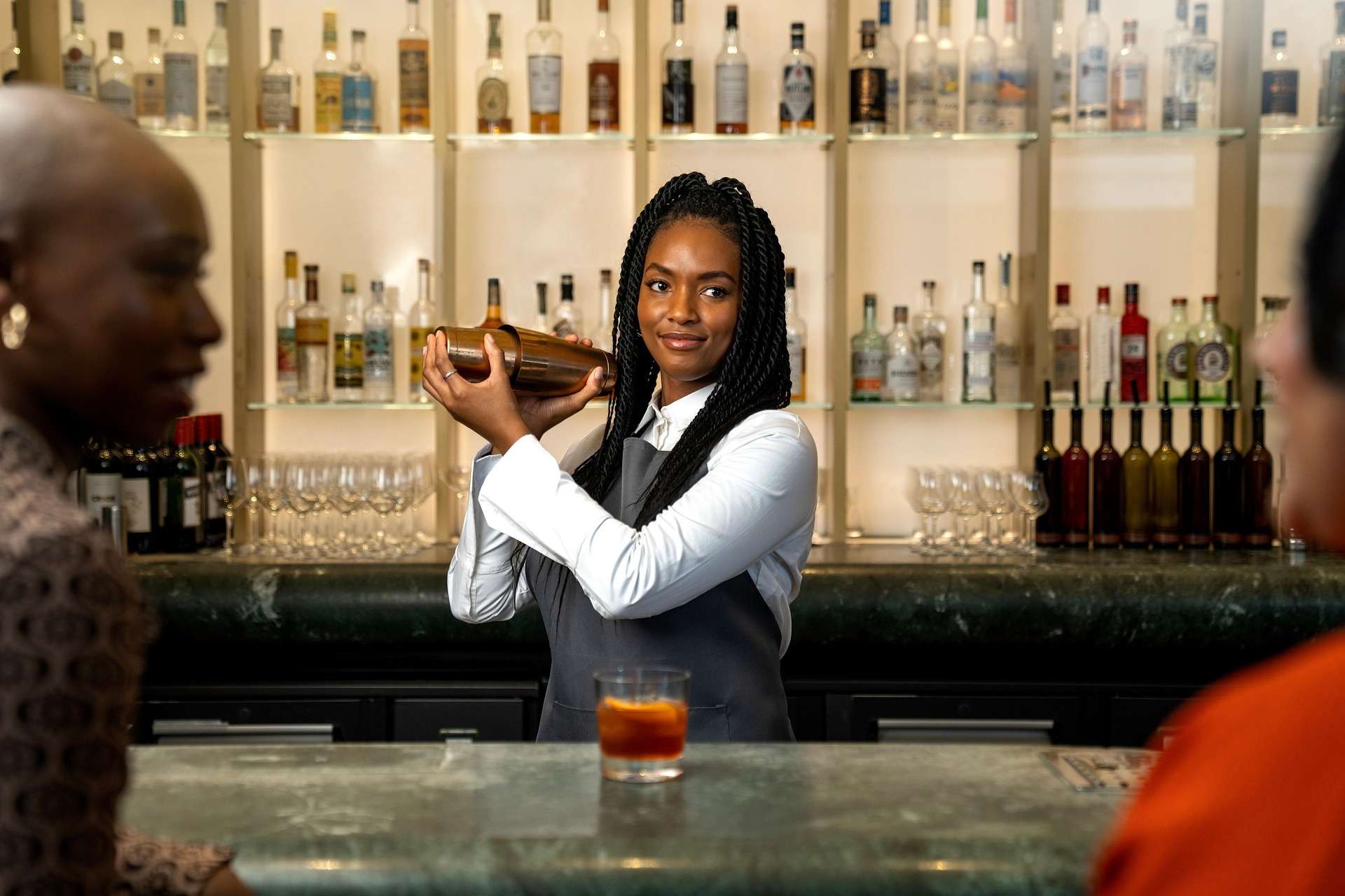 Licensed & insured bartenders serving guests